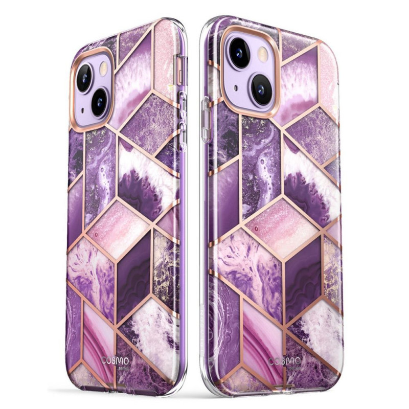 Supcase Cosmo -kuori Apple iPhone 14 Plus / 15 Plus -puhelimelle, Marble Purple