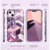 Supcase Cosmo -kuori Apple iPhone 14 Plus / 15 Plus -puhelimelle, Marble Purple