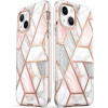 Supcase Cosmo Case Apple iPhone 14 Plus / 15 Plus -suojakotelo, Pink Marble
