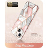 Supcase Cosmo Case Apple iPhone 14 Plus / 15 Plus -suojakotelo, Pink Marble