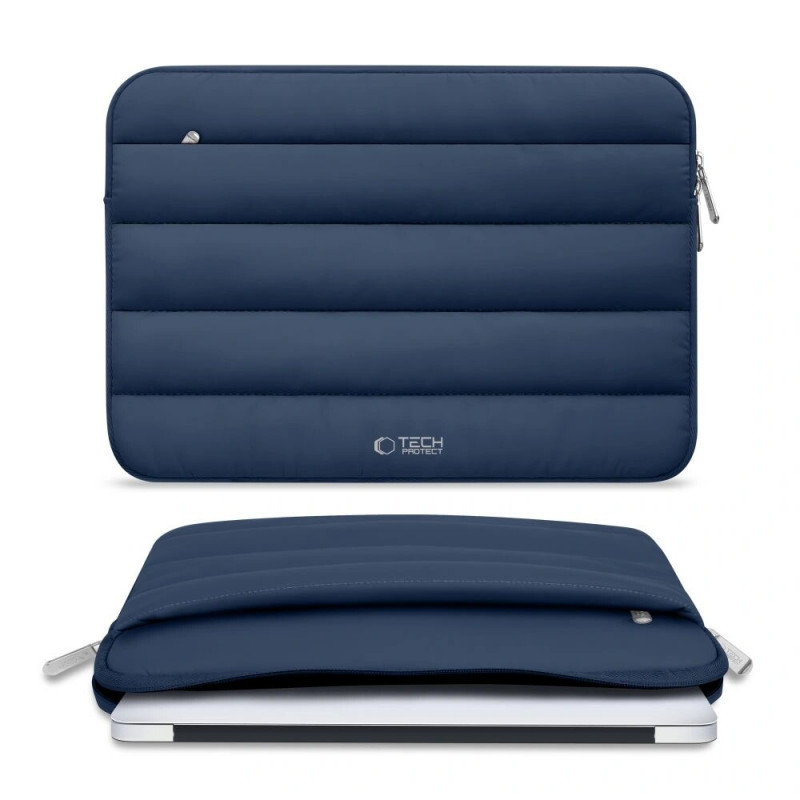 Tech-Protect Fluffy kannettavan tietokoneen suojakotelo 15-16", laivastonsininen