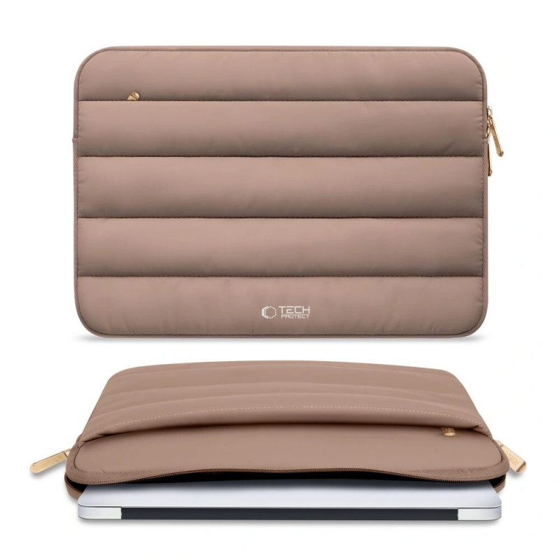 Tech-Protect Fluffy kannettavan tietokoneen suojakotelo 13-14", pähkinä (ruskea)