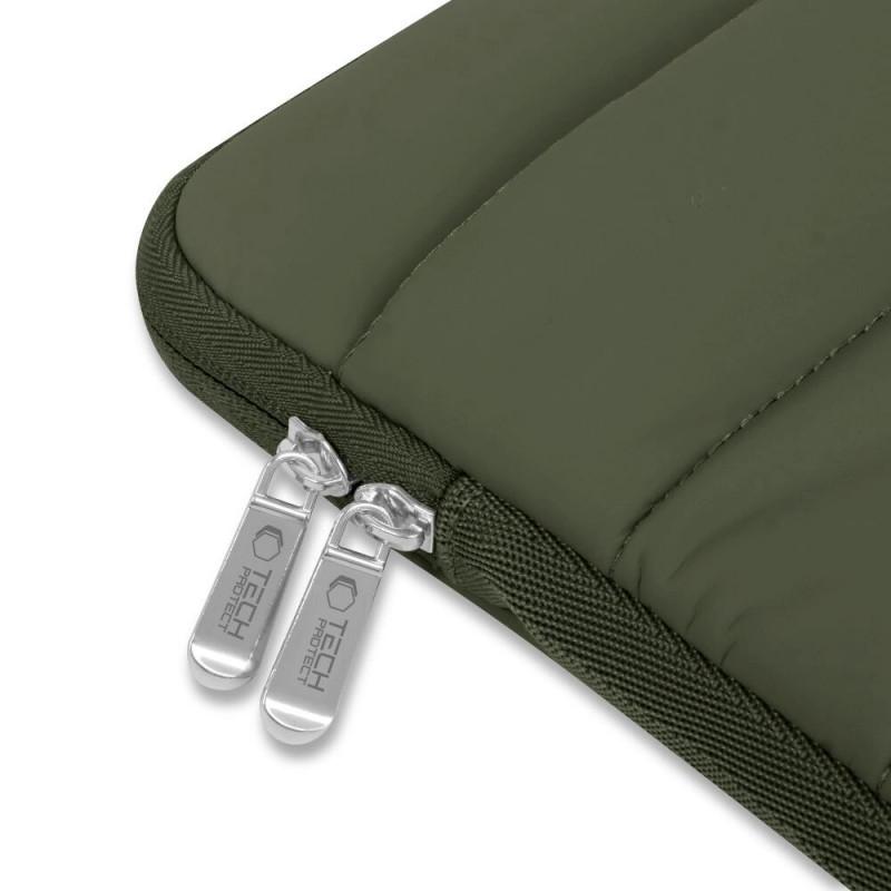 Tech-Protect Fluffy kannettavan tietokoneen suojakotelo 13-14", armeijanvihreä