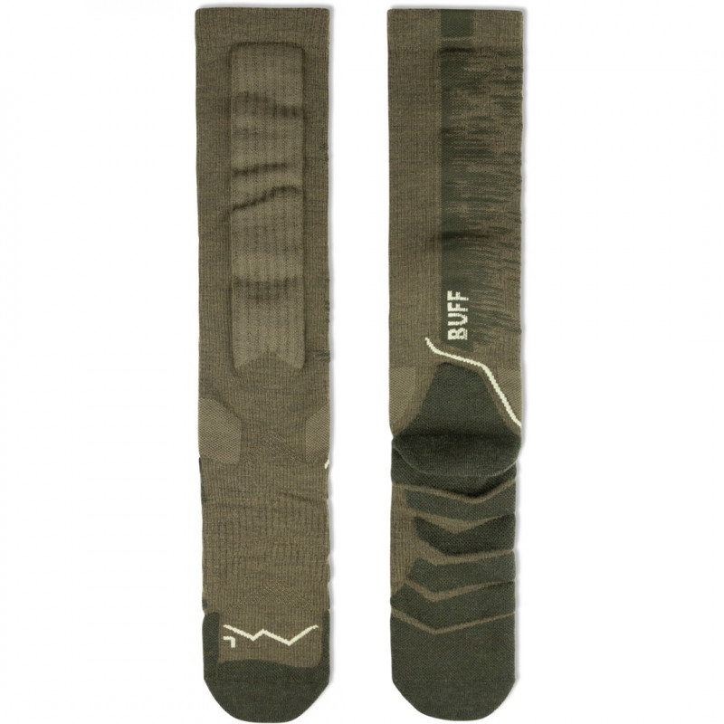 Buff Merino HW Over The Calf -sukat HWO2 Olive Green L