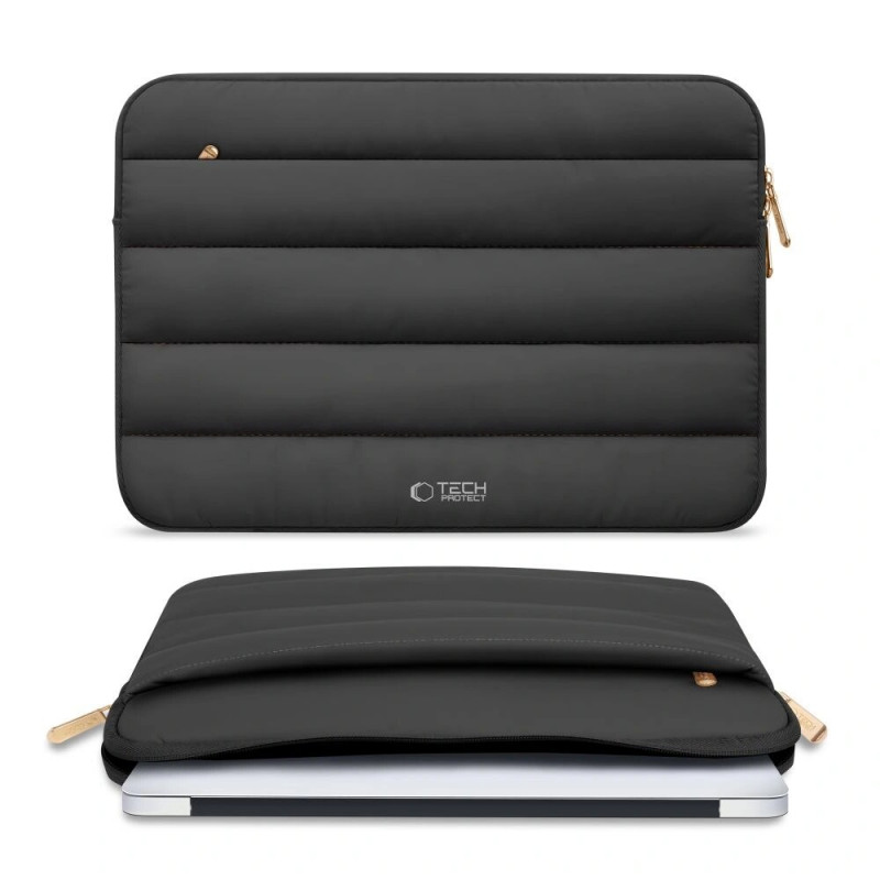 Tech-Protect Fluffy kannettavan tietokoneen suojakotelo 13-14", musta