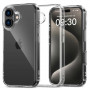 Tech-Protect Flexair Hybrid -suojakotelo Apple iPhone 16 -puhelimelle, kirkas