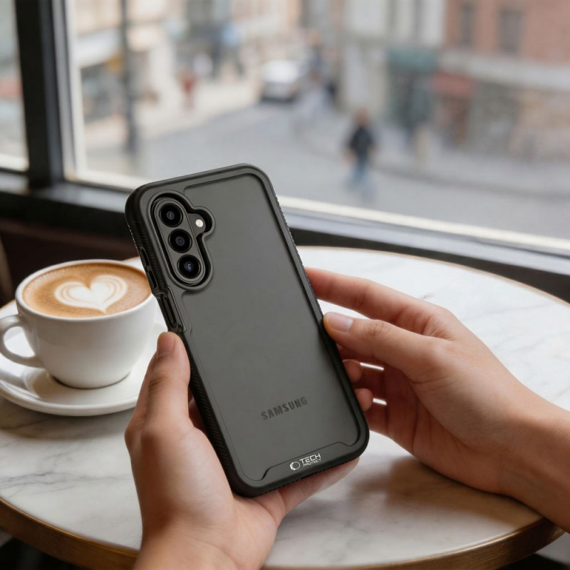 Tech-Protect Defense -suojakotelo Samsung Galaxy A36 / A56 / A27 / A37 5G -puhelimelle, matta musta