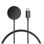 Tech-Protect MC03 UltraBoost Magneettinen Latauskaapeli USB-C 100 cm Samsung Galaxy Watch -kellolle, Musta