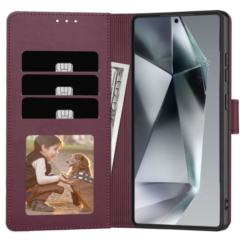 Tech-Protect lompakkokotelo Samsung Galaxy A27 5G:lle, burgundinpunainen