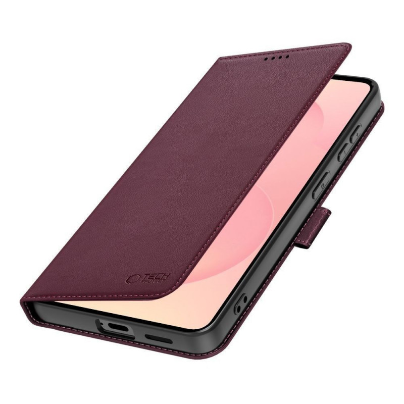 Tech-Protect lompakkokotelo Samsung Galaxy A27 5G:lle, burgundinpunainen