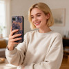 Tech-Protect Lamano MagSafe -suojakotelo Apple iPhone 16e / 17e -puhelimelle, ruskea ja violetti (Velvet Night)