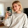 Tech-Protect Lamano MagSafe -suojakotelo Apple iPhone 16e / 17e -puhelimelle, musta ja vihreä (Verde Aura)