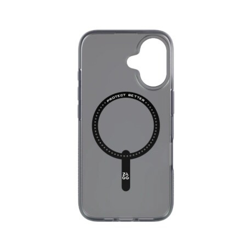 ZAGG Milan Snap -takakansi Apple iPhone 16 -puhelimelle ZAG139, MagSafe, Raven Feather