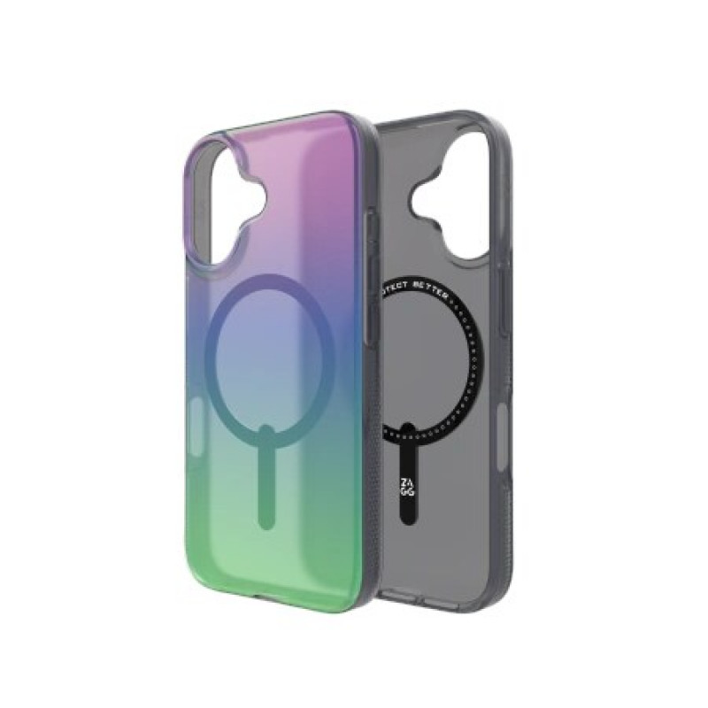 ZAGG Milan Snap -takakansi Apple iPhone 16 -puhelimelle ZAG139, MagSafe, Raven Feather