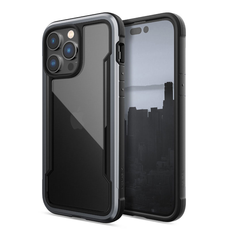 X-Doria Raptic Shield -suojakotelo Apple iPhone 14 Pro Max -puhelimelle, musta