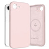 Tech-Protect Silicone MagSafe -suojakotelo Apple iPhone 16e / 17e -puhelimelle, Pink Pearl