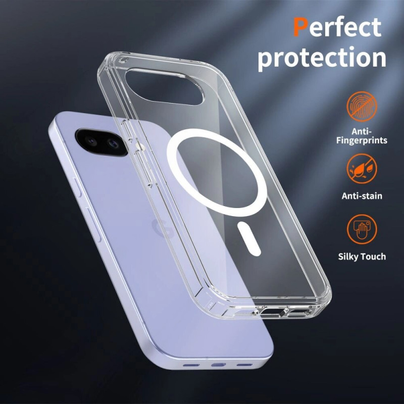 Tech-Protect FlexAir Hybrid MagSafe -suojakotelo Google Pixel 10a -puhelimelle, kirkas