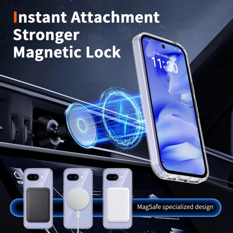 Tech-Protect FlexAir Hybrid MagSafe -suojakotelo Google Pixel 10a -puhelimelle, kirkas