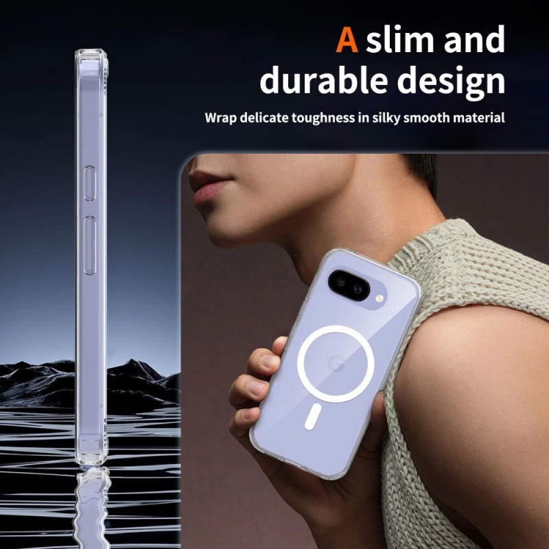 Tech-Protect FlexAir Hybrid MagSafe -suojakotelo Google Pixel 10a -puhelimelle, kirkas