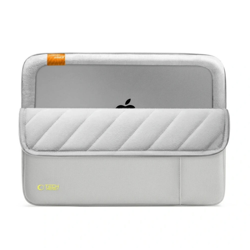 Tech-Protect Defender kannettavan tietokoneen laukku 15-16", Crayon Grey