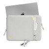 Tech-Protect Defender kannettavan tietokoneen laukku 15-16", Crayon Grey