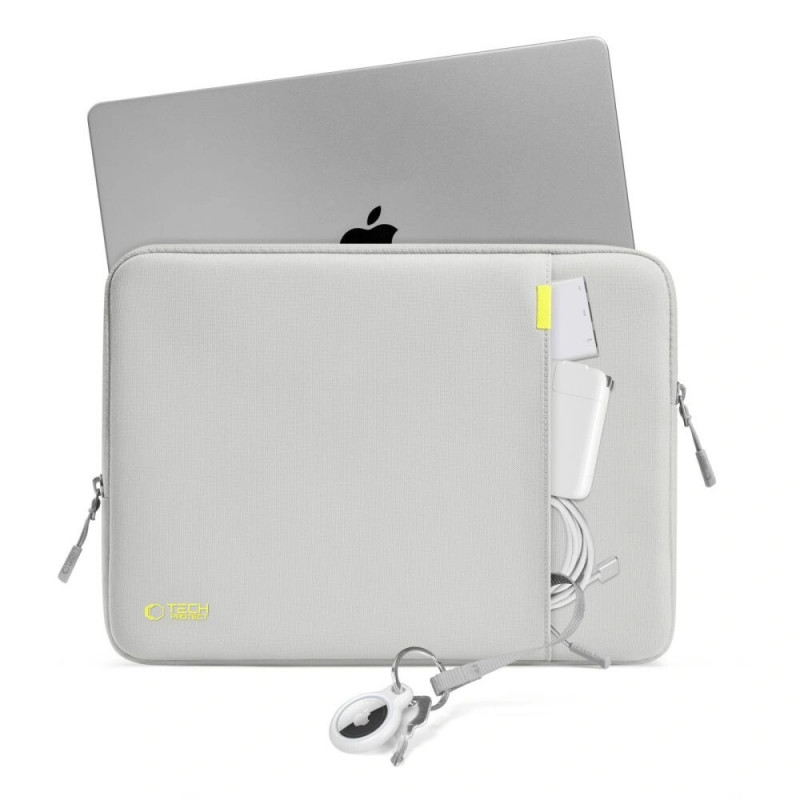 Tech-Protect Defender kannettavan tietokoneen laukku 15-16", Crayon Grey