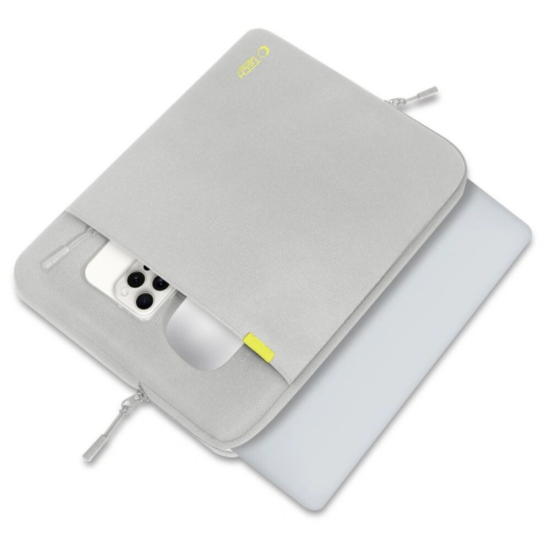 Tech-Protect Defender kannettavan tietokoneen laukku 15-16", Crayon Grey