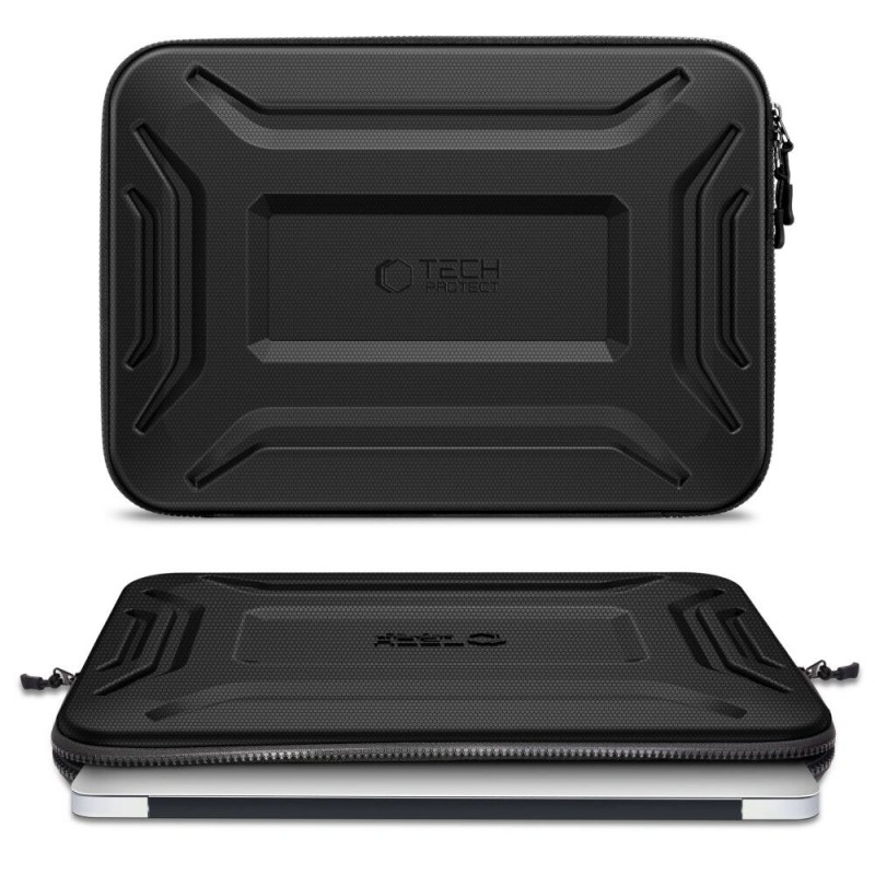 Tech-Protect Kevlar Pro kannettavan tietokoneen kotelo 13-14", musta