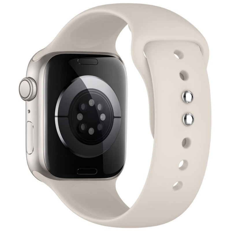 Tech-Protect silikoniranneke Apple Watch 8 / 9 / 10 / 11 / 12 / SE / Ultra 44/45/46/49 mm, Starlight