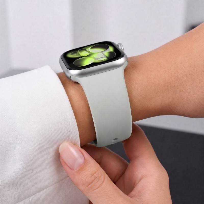 Tech-Protect silikoniranneke Apple Watch 8 / 9 / 10 / 11 / 12 / SE / Ultra 44/45/46/49 mm, Lunar Grey