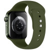 Tech-Protect silikoniranneke Apple Watch 8 / 9 / 10 / 11 / 12 / SE / Ultra 44/45/46/49 mm, oliivinvihreä