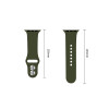 Tech-Protect silikoniranneke Apple Watch 8 / 9 / 10 / 11 / 12 / SE / Ultra 44/45/46/49 mm, oliivinvihreä