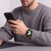 Tech-Protect silikoniranneke Apple Watch 8 / 9 / 10 / 11 / 12 / SE / Ultra 44/45/46/49 mm, oliivinvihreä