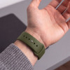 Tech-Protect silikoniranneke Apple Watch 8 / 9 / 10 / 11 / 12 / SE / Ultra 44/45/46/49 mm, oliivinvihreä