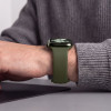 Tech-Protect silikoniranneke Apple Watch 8 / 9 / 10 / 11 / 12 / SE / Ultra 44/45/46/49 mm, oliivinvihreä