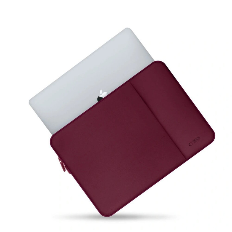 Tech-Protect Neopreeninen kannettavan tietokoneen suojakotelo 14", Burgundy