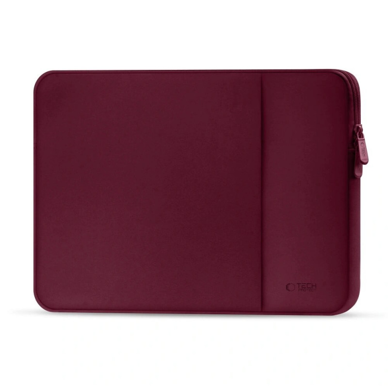 Tech-Protect Neopreeninen kannettavan tietokoneen suojakotelo 15-16", Burgundinpunainen