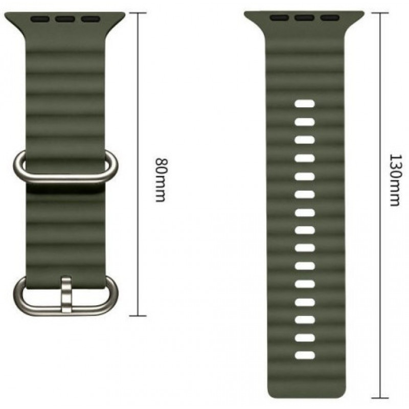 Tech-Protect Iconband Pro Apple Watch 8 / 9 / 10 / 11 / 12 / SE / Ultra 44/45/46/49 mm -ranneke, Military Green