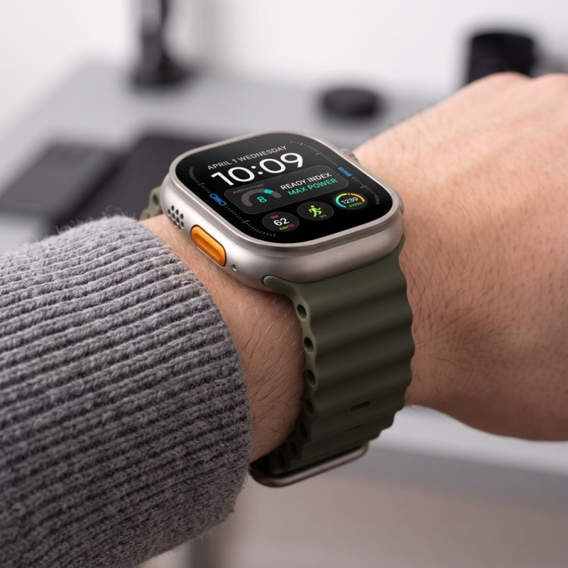 Tech-Protect Iconband Pro Apple Watch 8 / 9 / 10 / 11 / 12 / SE / Ultra 44/45/46/49 mm -ranneke, Military Green