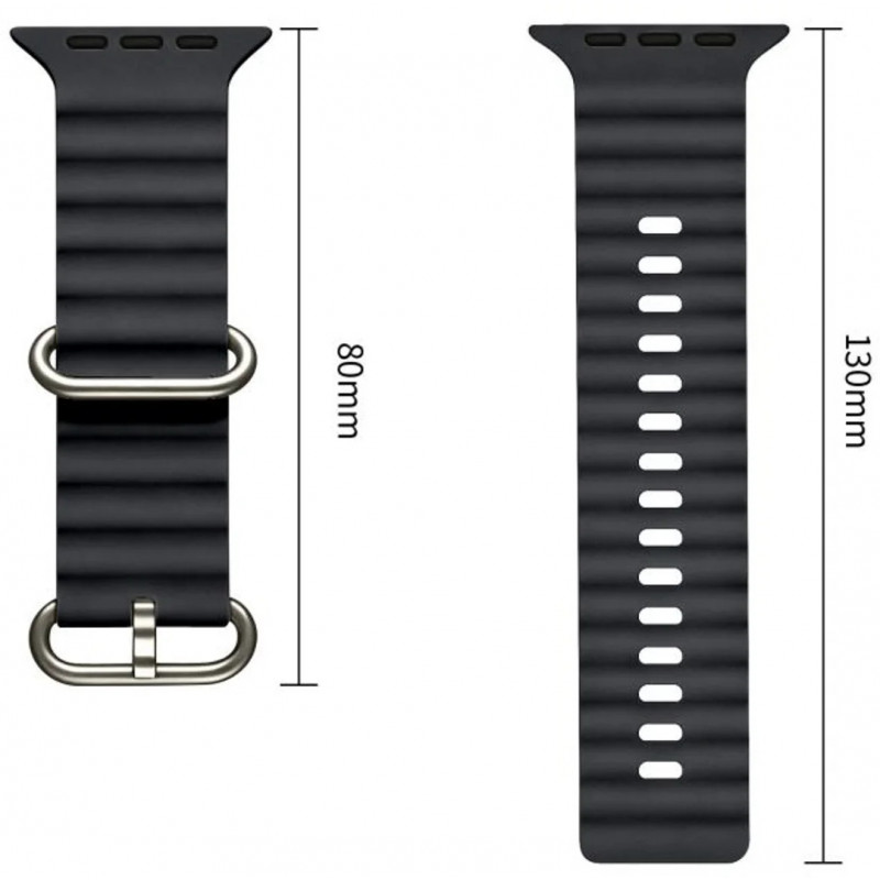 Tech-Protect Iconband Pro Apple Watch 8 / 9 / 10 / 11 / 12 / SE / Ultra 44/45/46/49 mm -ranneke, hiilen harmaa