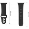 Tech-Protect silikoniranneke Apple Watch 8 / 9 / 10 / 11 / 12 / SE / Ultra 44/45/46/49 mm, musta