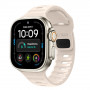 Tech-Protect Silicone Line Apple Watch 8 / 9 / 10 / 11 / 12 / SE / Ultra 44/45/46/49 mm -ranneke, Stone