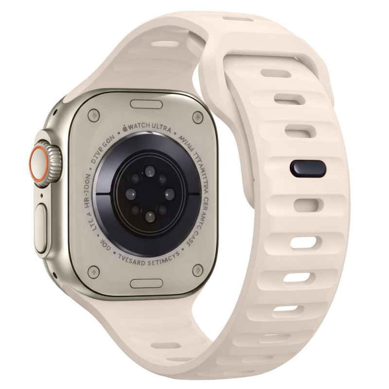 Tech-Protect Silicone Line Apple Watch 8 / 9 / 10 / 11 / 12 / SE / Ultra 44/45/46/49 mm -ranneke, Stone