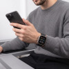Tech-Protect Silicone Line Apple Watch 8 / 9 / 10 / 11 / 12 / SE / Ultra 44/45/46/49 mm -ranneke, musta