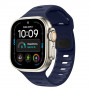 Tech-Protect Silicone Line Apple Watch 8 / 9 / 10 / 11 / 12 / SE / Ultra 44/45/46/49 mm -ranneke, sininen Atlantic Blue