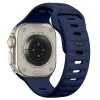 Tech-Protect Silicone Line Apple Watch 8 / 9 / 10 / 11 / 12 / SE / Ultra 44/45/46/49 mm -ranneke, sininen Atlantic Blue