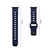 Tech-Protect Silicone Line Apple Watch 8 / 9 / 10 / 11 / 12 / SE / Ultra 44/45/46/49 mm -ranneke, sininen Atlantic Blue