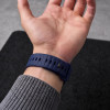 Tech-Protect Silicone Line Apple Watch 8 / 9 / 10 / 11 / 12 / SE / Ultra 44/45/46/49 mm -ranneke, sininen Atlantic Blue