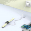 Tech-Protect MC02 UltraBoost magneettinen laturi USB-C-kaapeli 100 cm Apple Watchille, valkoinen