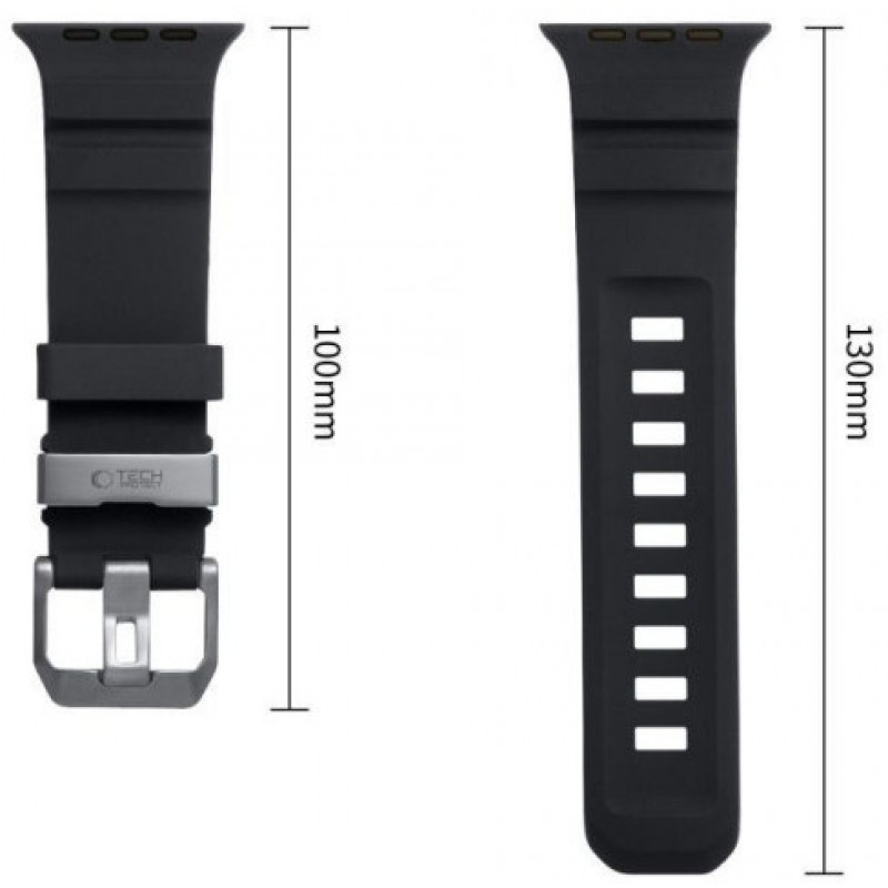 Tech-Protect Motion Apple Watch 8 / 9 / 10 / 11 / 12 / SE / Ultra 44/45/46/49 mm -ranneke, musta